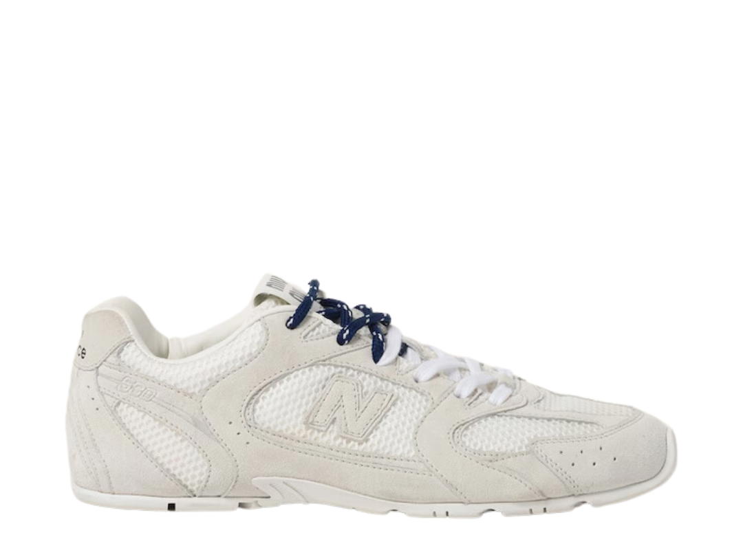 Miu Miu Miu Miu X New Balance 530 Sl 530 Sl Suede And Mesh Sneakers White