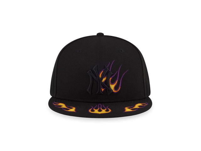New Era New Era New York Yankees MLB Flame Black 59FIFTY FItted Cap - view 2