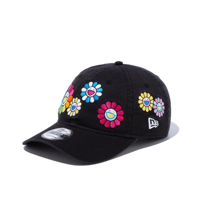 New Era New Era x Takashi Murakami Flower Allover Cloth Strap Hat Faded Black - view 1