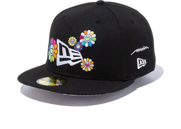 Buy New Era x Takashi Murakami Flower Flag 59Fifty Fitted Hat Black Rainbow at Sasom – Authentic and Ready to Ship
