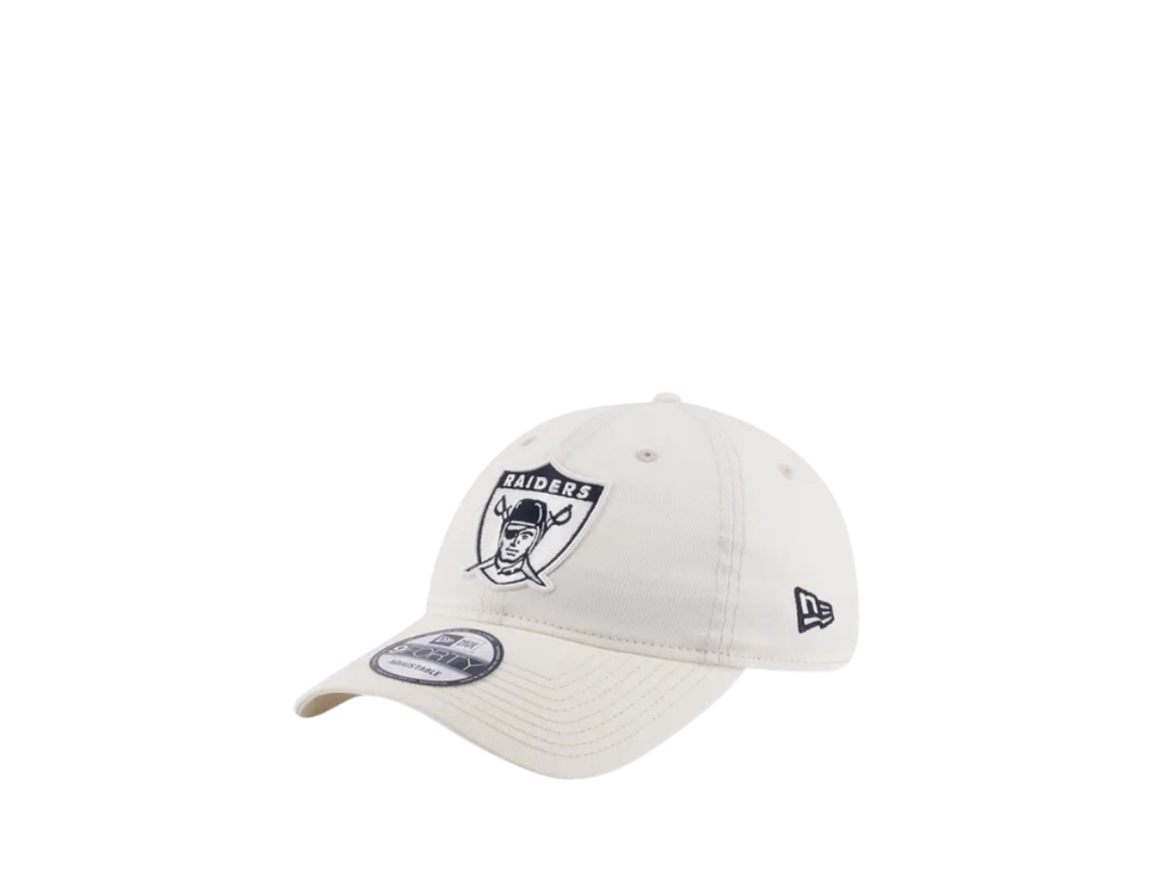 New Era New Era Oakland Raiders Nfl Historic Chrome 9Forty Unst Cap White