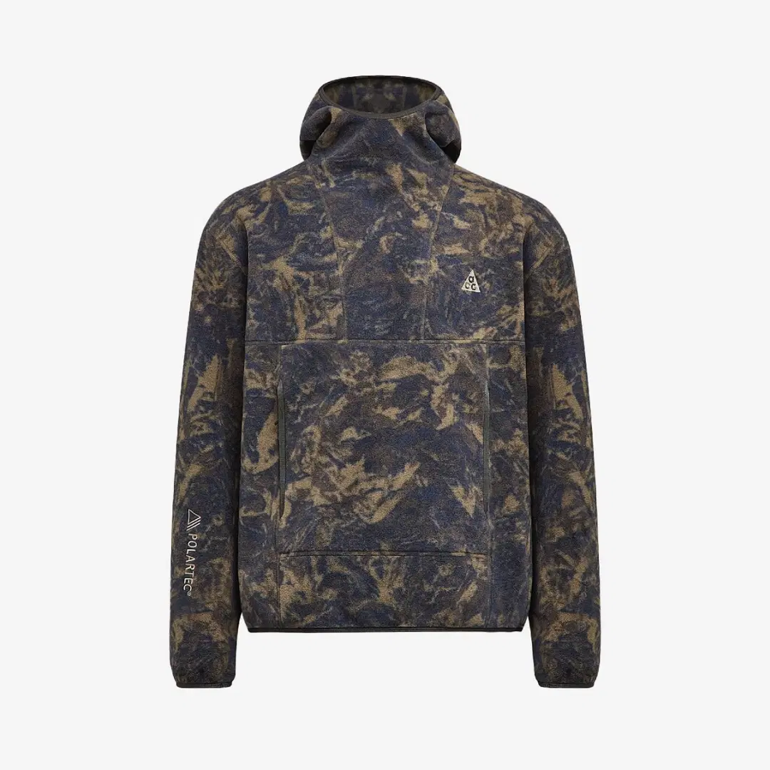 Nike Nike ACG Therma-Fit Wolf Tree Fleece Allover Print Pullover Hoodie Thunder Blue Smoke Grey - US/EU