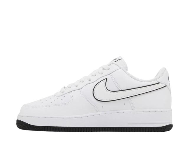 Nike Nike Air Force 1 '07 Low White Black Outline Swoosh - view 2