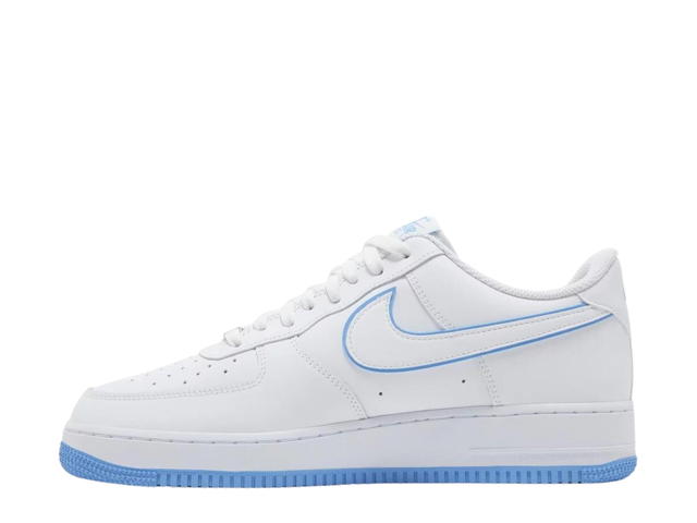 Nike Nike Air Force 1 '07 Low White University Blue Sole - view 2