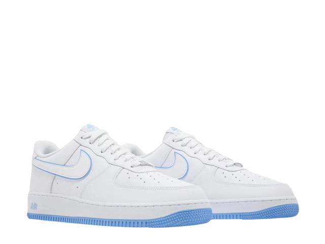 Nike Nike Air Force 1 '07 Low White University Blue Sole - view 3