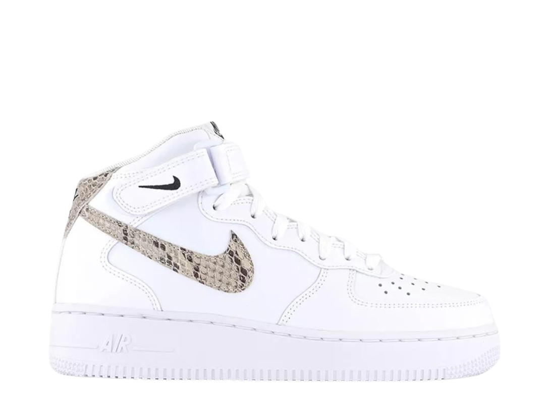 Nike Nike Air Force 1 '07 Mid White Snake Swoosh (Women's)