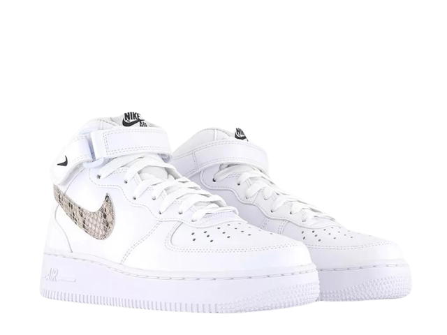 Nike Nike Air Force 1 '07 Mid White Snake Swoosh (Women's) - view 3
