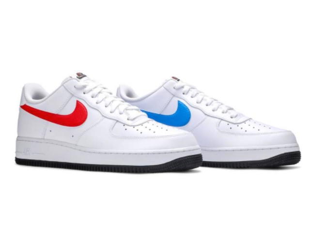 Nike Nike Air Force 1 '07 Mismatched Swooshes White - view 3