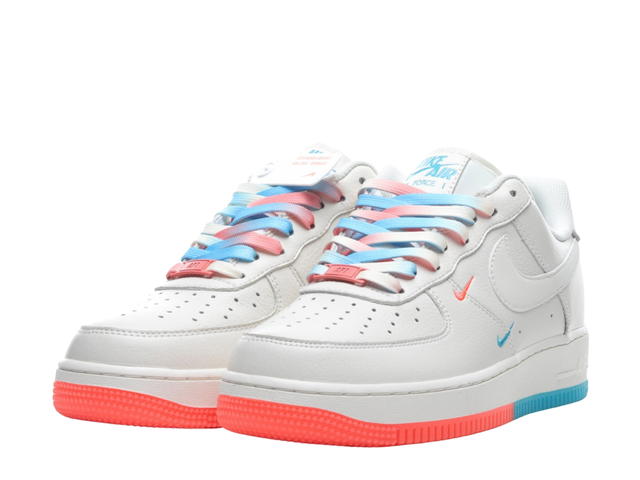 Nike Nike Air Force 1 07 Low SU19 Rice White Orange Blue - view 3