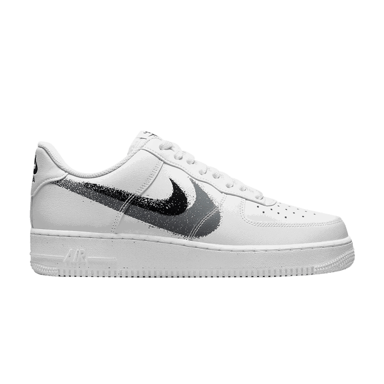 Nike Nike Air Force 1 Low '07 Spray Paint Swoosh White Black Grey