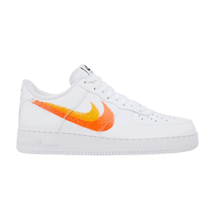 Nike Nike Air Force 1 Low '07 Spray Paint Swoosh White Safety Orange