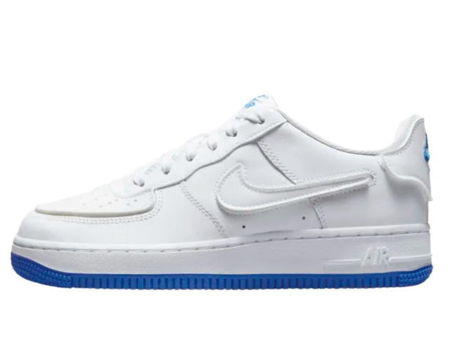 Nike Nike Air Force 1/1 'White Royal Blue' (GS) - view 2