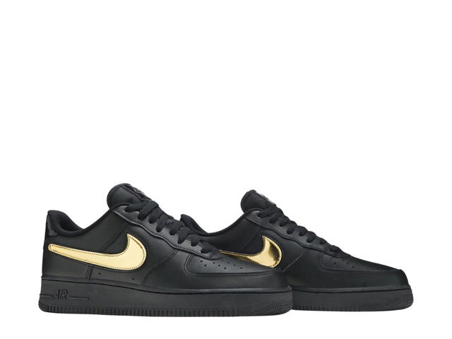 Nike Nike Air Force 1 Black Metallic Gold Removable Swoosh Pack - view 3