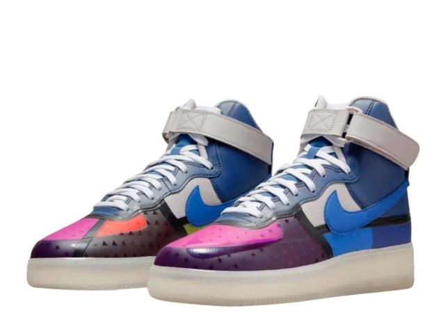 Nike Nike Air Force 1 High '07 Premium Thunder Blue Pink Prime - view 3