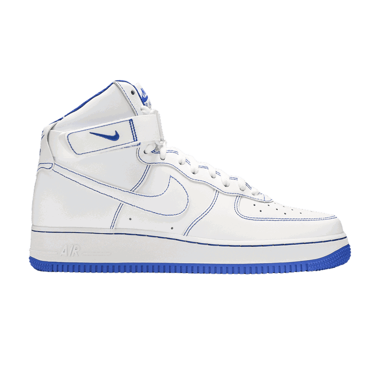 Nike Nike Air Force 1 High White Royal Blue Contrast Stitch