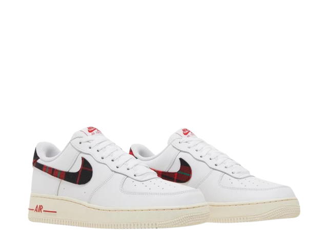 Nike Nike Air Force 1 Low '07 LV8 Tartan Plaid White University Red - view 3