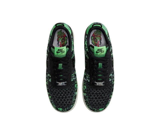 Nike Nike Air Force 1 Low Crater Flyknit Black Volt - view 3