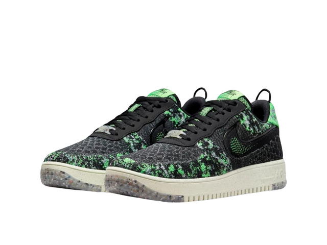 Nike Nike Air Force 1 Low Crater Flyknit Black Volt - view 4
