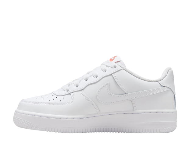 Nike Nike Air Force 1 Low White Rainbow Lace Swoosh (GS) - view 2