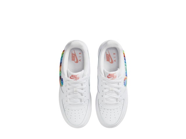 Nike Nike Air Force 1 Low White Rainbow Lace Swoosh (GS) - view 4