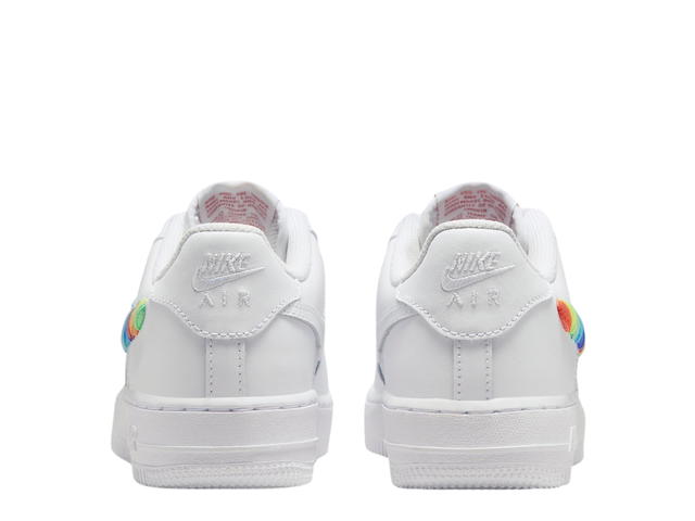 Nike Nike Air Force 1 Low White Rainbow Lace Swoosh (GS) - view 5