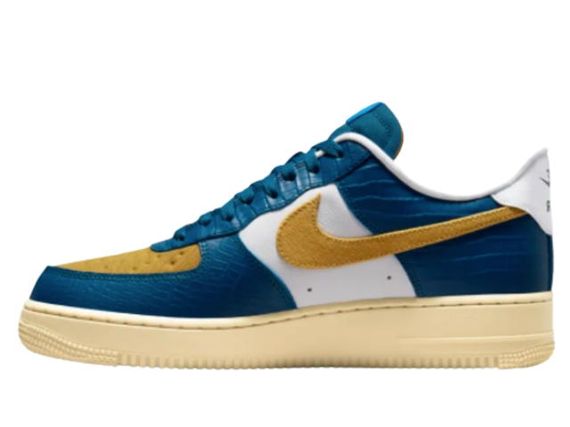Nike Nike Air Force 1 Low SP Undefeated 5 On It Blue Yellow Croc - view 2