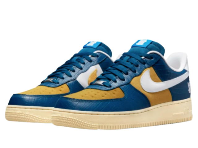 Nike Nike Air Force 1 Low SP Undefeated 5 On It Blue Yellow Croc - view 3