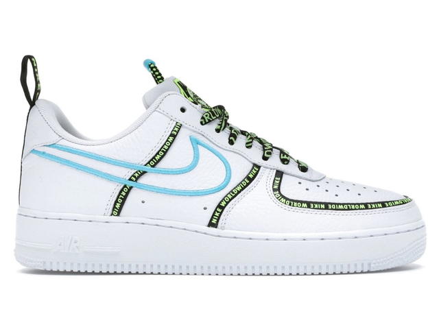 Nike Nike Air Force 1 Low Worldwide White Blue Fury Volt - view 1