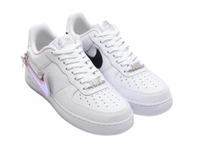 Nike Nike Air Force 1 Low Zip Swoosh White - view 3