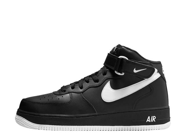 Nike Nike Air Force 1 Mid '07 Black White Sole - view 2