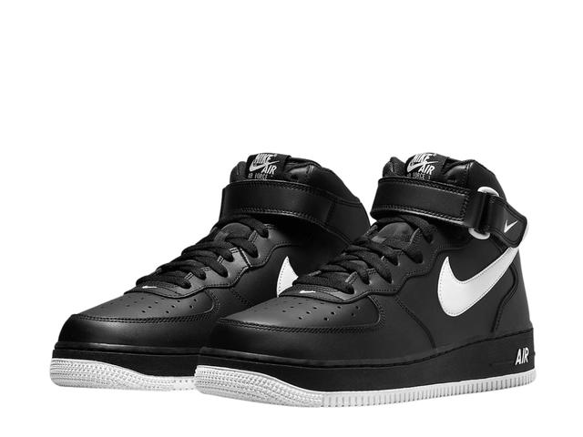 Nike Nike Air Force 1 Mid '07 Black White Sole - view 3