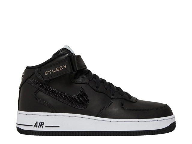 Nike Nike Air Force 1 Mid Stussy Black White - view 3