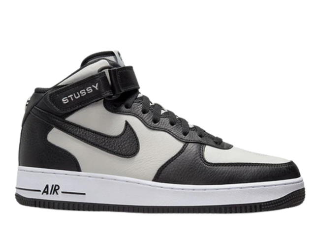 Nike Nike Air Force 1 Mid Stussy Light Bone Black - view 1