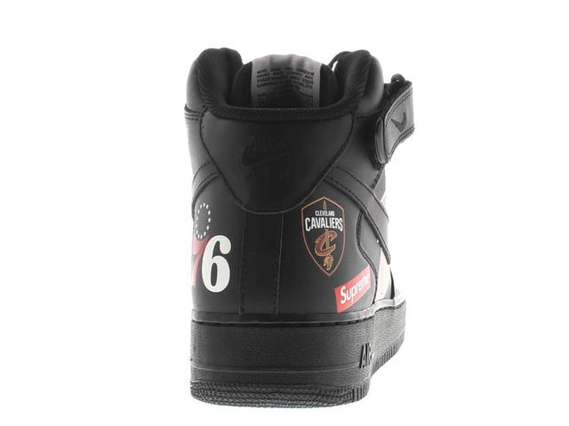 Nike Nike Air Force 1 Mid Supreme NBA Black - view 2