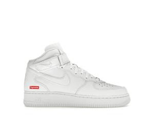 Buy Nike Air Force 1 Mid Supreme White at Sasom – Authentic and Ready to Ship