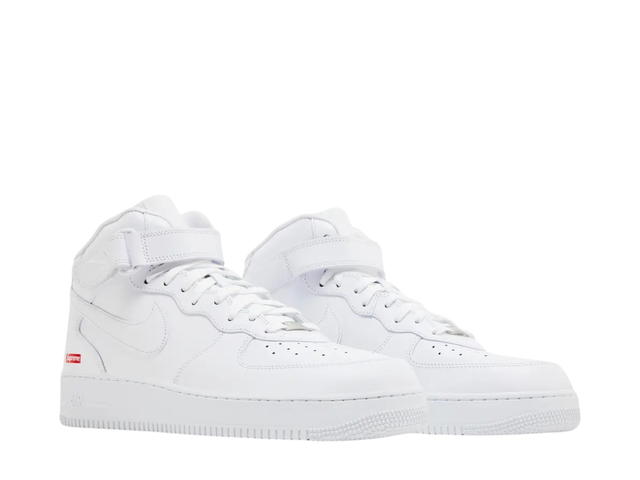 Nike Nike Air Force 1 Mid Supreme White - view 3