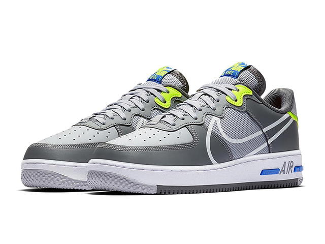 Nike Nike Air Force 1 React Wolf Grey - view 3