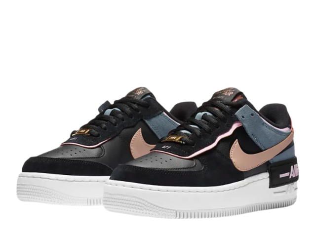 Nike Nike Air Force 1 Shadow Black Light Arctic Pink Claystone Red (W) - view 3