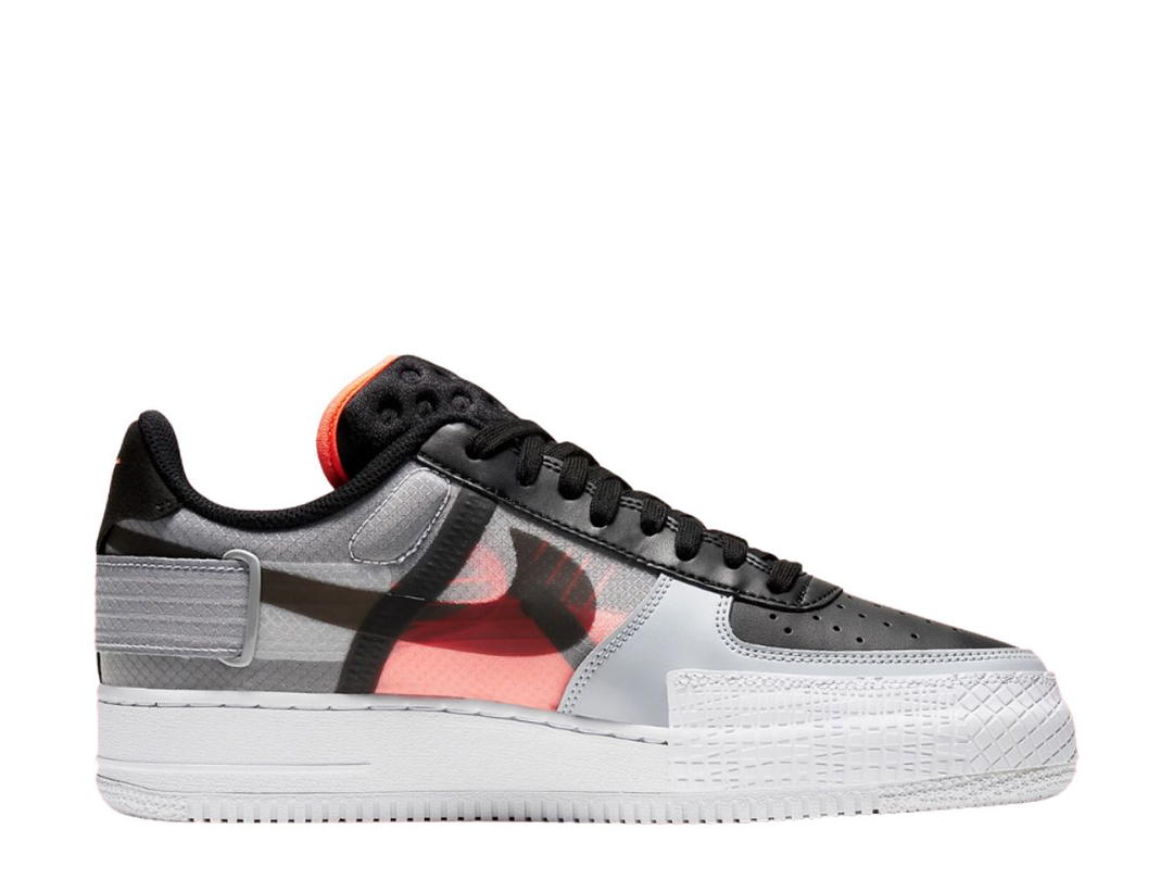 Nike Nike Air Force 1 Type Black Hyper Crimson