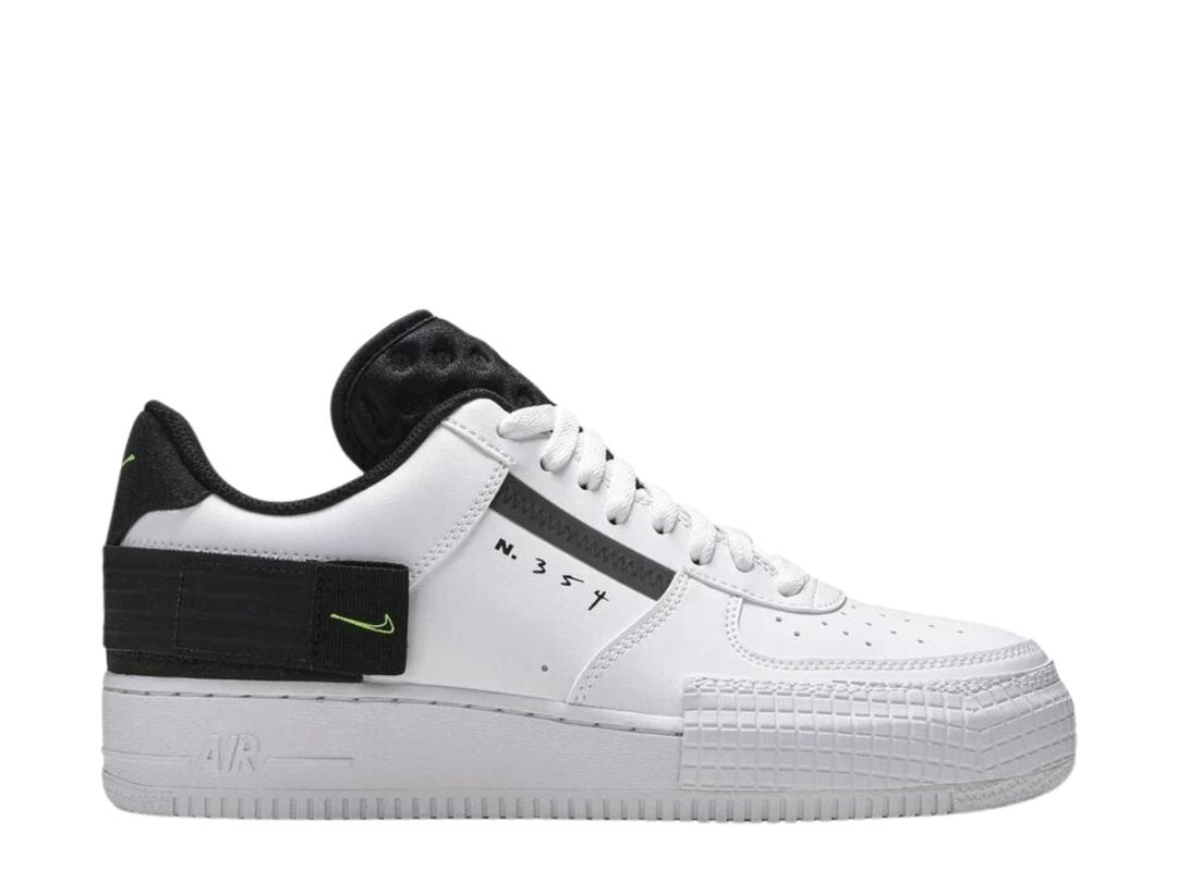 Nike Nike Air Force 1 Type White Black Volt