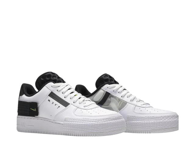 Nike Nike Air Force 1 Type White Black Volt - view 3