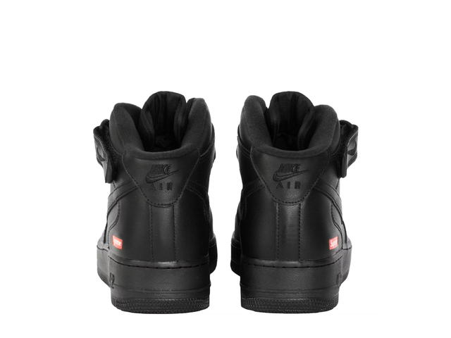 Nike Nike Air Force 1 X Supreme Mid Black - view 4