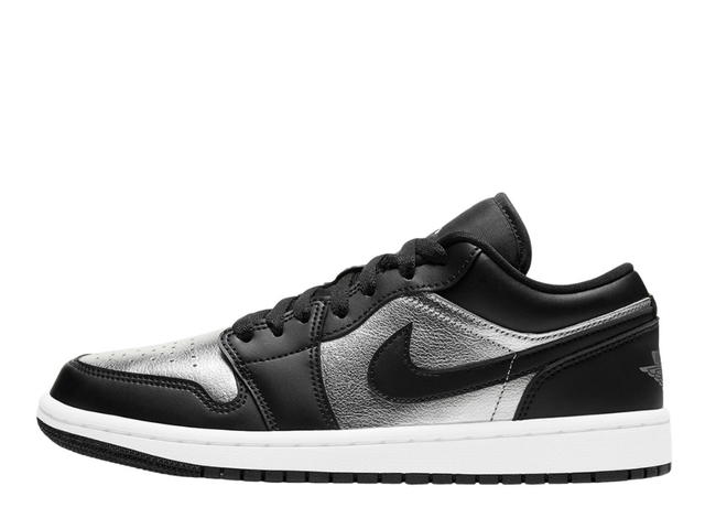 Jordan Jordan 1 Low SE Black Metallic Silver (Women's) - view 2