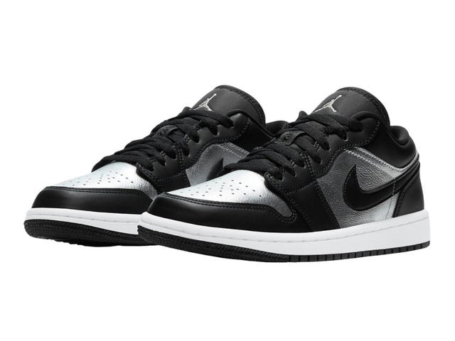 Jordan Jordan 1 Low SE Black Metallic Silver (Women's) - view 3