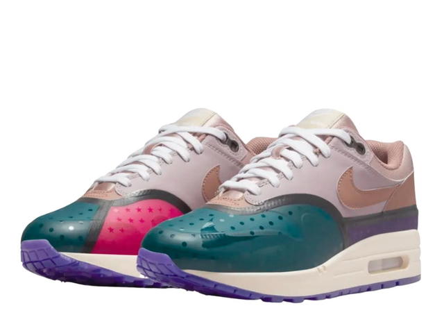 Nike Nike Air Max 1 Premium Plum Fog Fossil Rose (Women's) - view 3