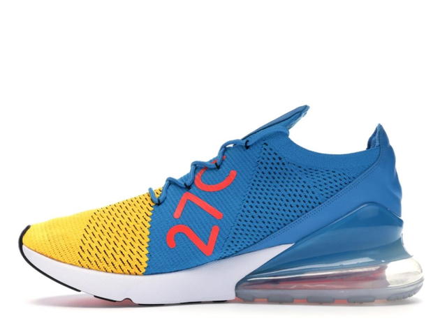 Nike Nike Air Max 270 Flyknit Laser Orange Blue Orbit - view 2
