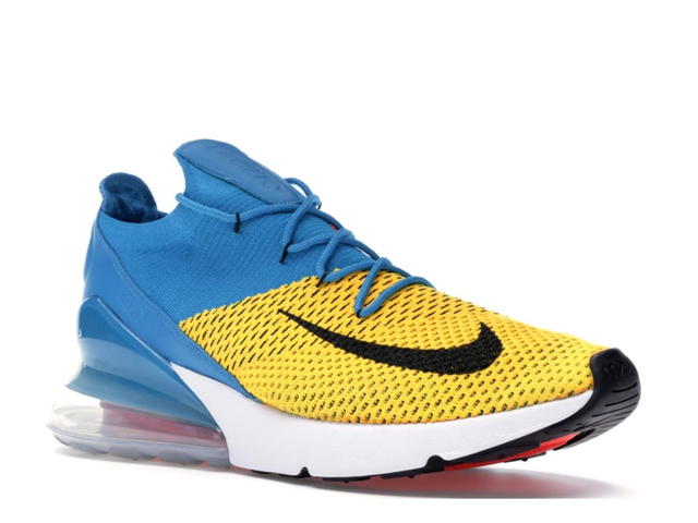 Nike Nike Air Max 270 Flyknit Laser Orange Blue Orbit - view 3