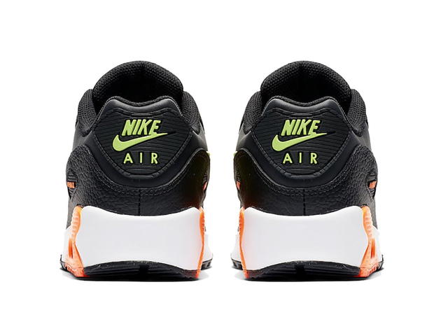 Nike Nike Air Max 90 Black Total Orange Ghost Green (GS) - view 2