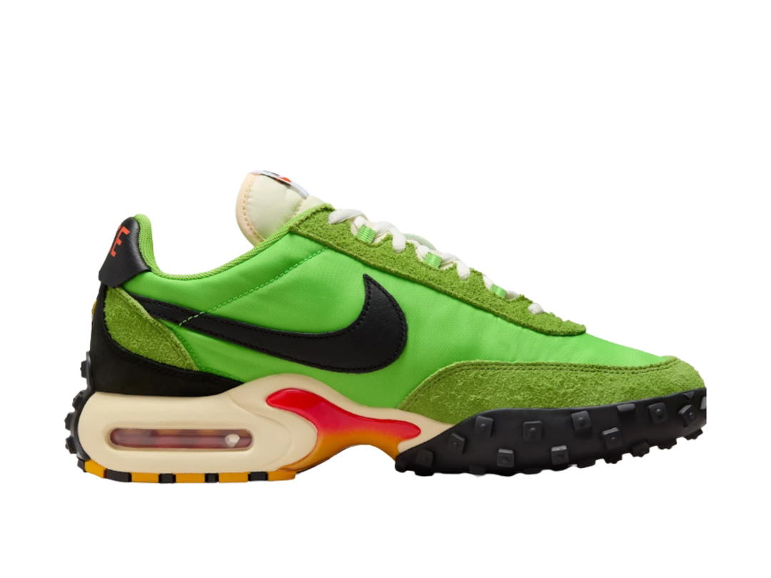 Nike Nike Air Max Waffle Racer Sp Action Green Black And Total Orange
