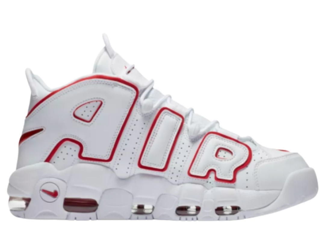 Nike Nike Air More Uptempo White Varsity Red Outline
